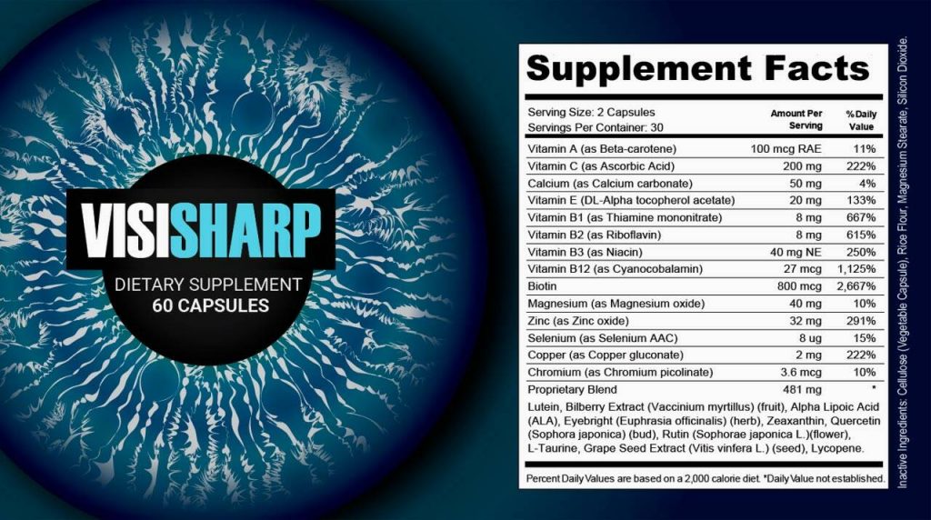 visisharp supplement ingredients